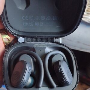 Black Wireless Earbuds with Charging Case